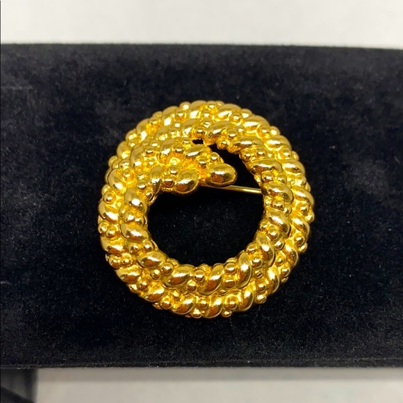 Beautiful Christian Dior coiled rope pin - Picture 1 of 7
